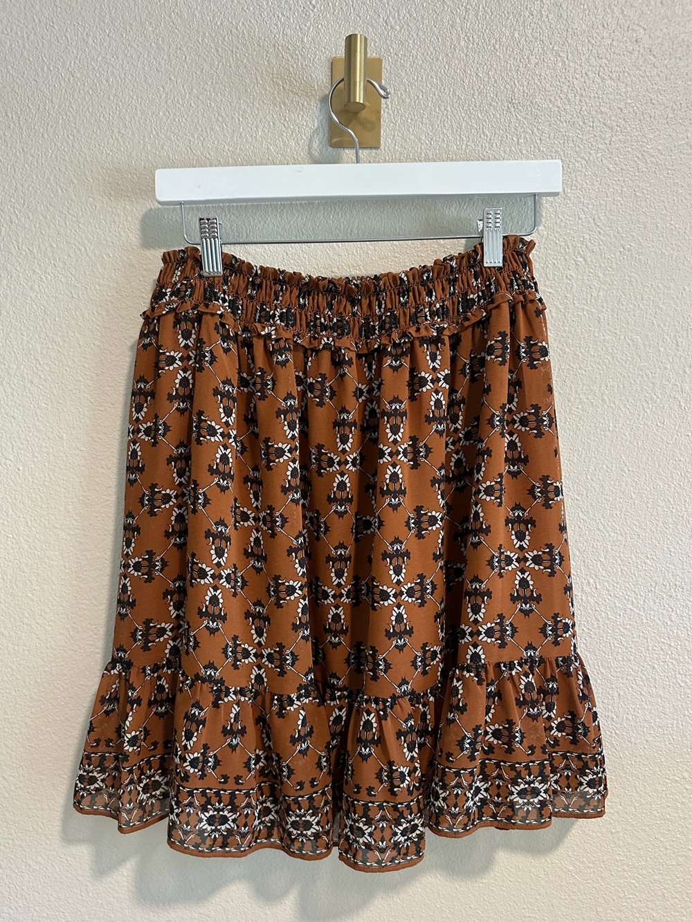 ☀️ NWOT MAX STUDIO Western Inspired Floral Mini Skirt